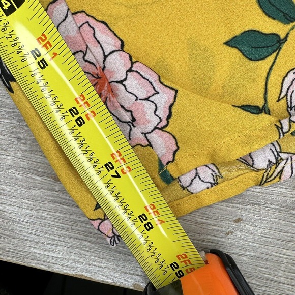 FLYING TOMATO SIZE XS OFF SHOULDER JUMPSUIT ON GOLDENROD FLARE SLEEVES - Picture 9 of 11